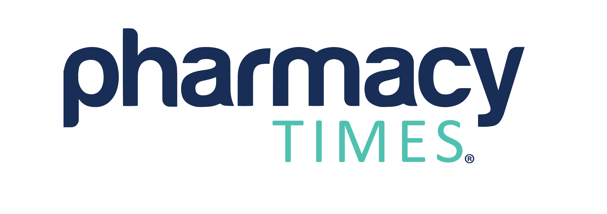 Pharmacy Times“ logo with “pharmacy” in dark blue and “TIMES” in light teal on a light gray background.