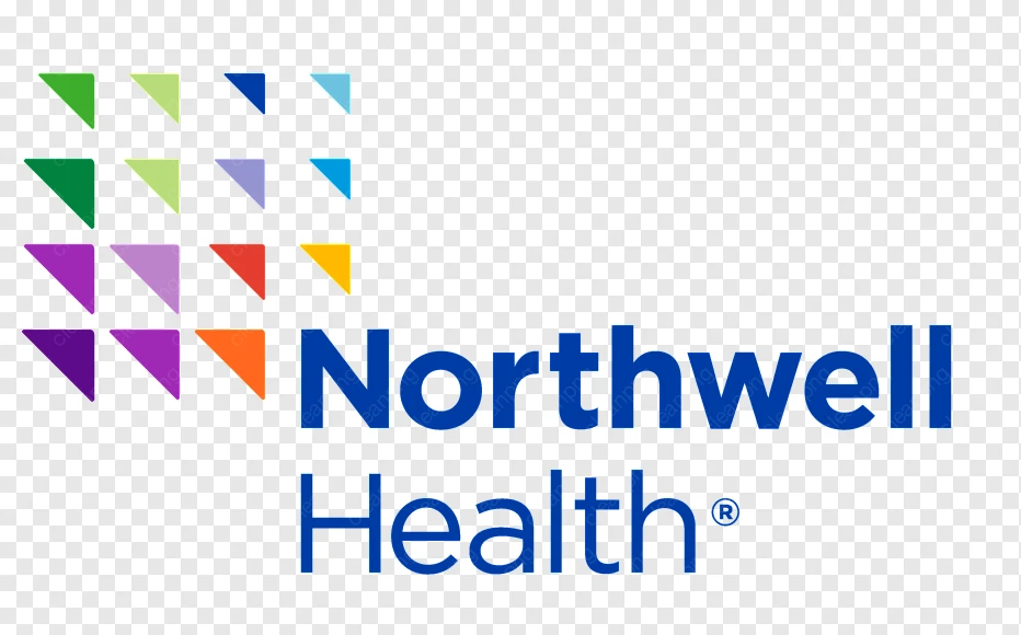 Northwell Health logo with colorful triangles on the left and the company name in blue text on the right, symbolizing innovation in scaling infusion operations, set on a transparent background.